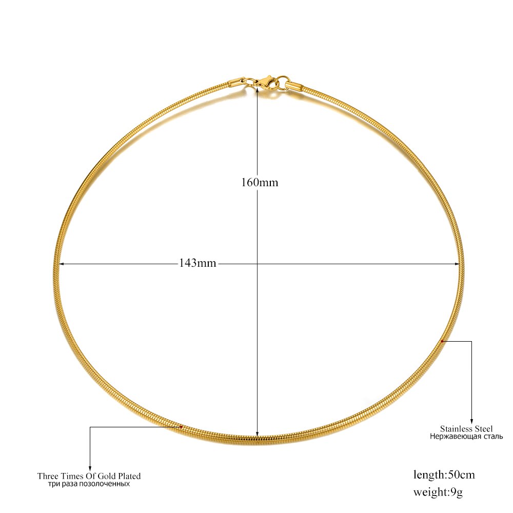 Jeemango simple bohemian rose gold pendant torques for women girls trendy titanium stainless steel office necklace  jn20177