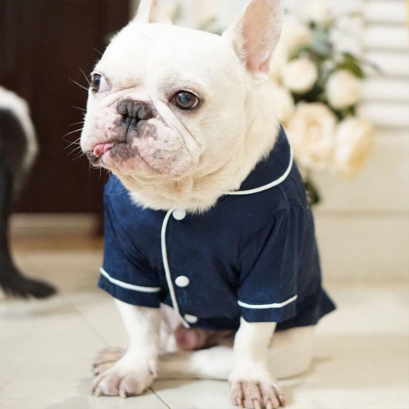 Koiran vaatteet pienille koirille pyjamat ranskanbulldogille chihuahua takki pehmeät yövaatteet lemmikkieläinten vaatteet pentuasu  pc1200