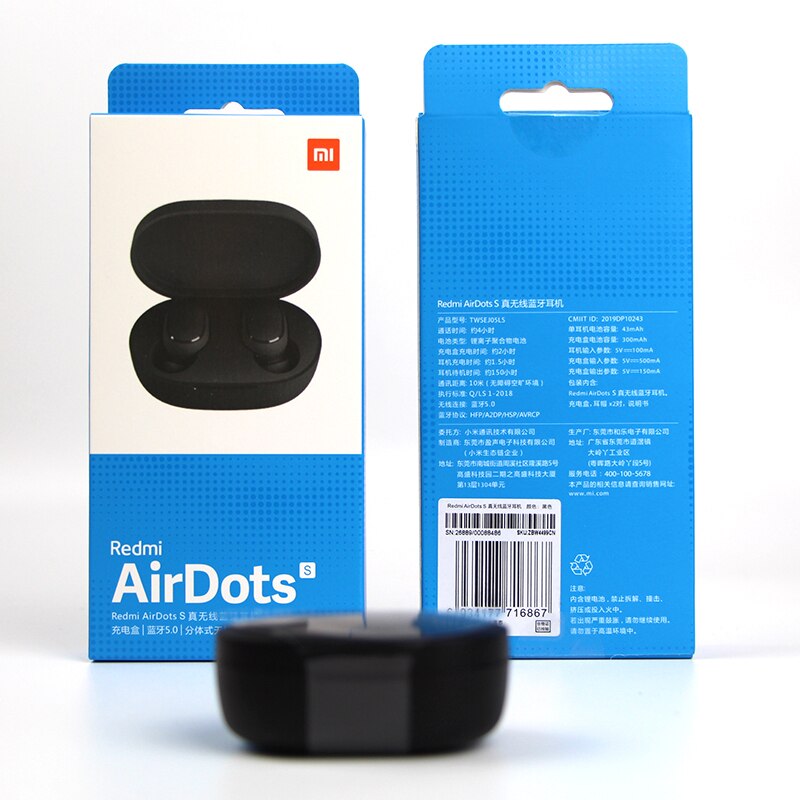 Original Xiaomi Airdots S Tws Redmi Airdots S Earbuds Wireless Earphone Bluetooth 5.0 Gaming Headset With Mic Voice Control