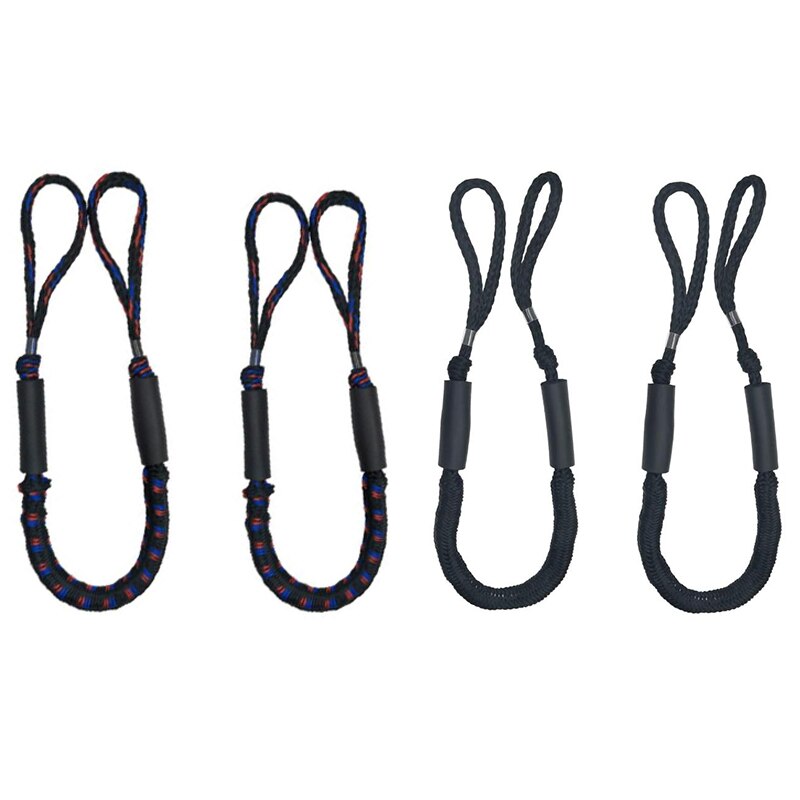 2 Pcs Dock Line Mooring Rope for Boat Ship Elastic Rope