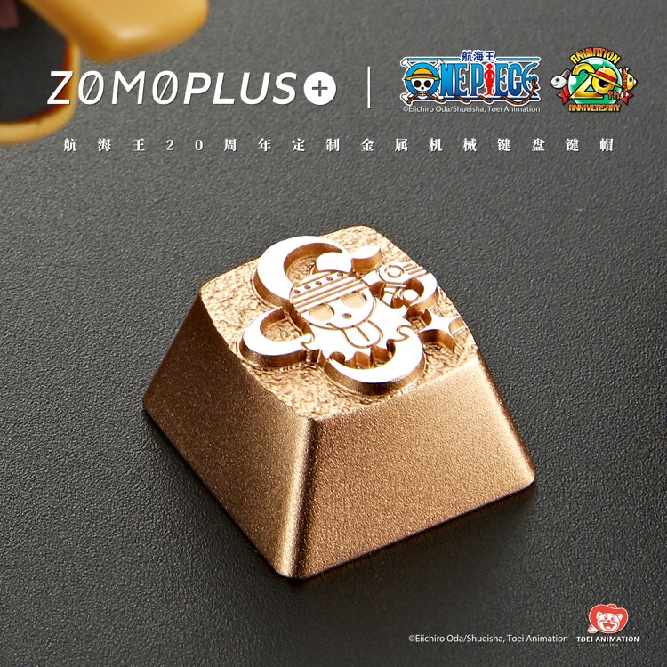 Zomo aluminum alloy keycap for MX switch mechanical keyboard CNC engraving key caps for ONE PIECE anodic oxidation: Nami