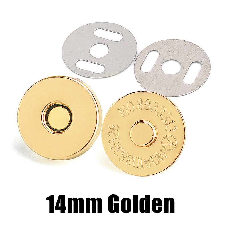 10 Pcs/Pack 14-18MM Magnetic Snap Fasteners Clasps Buttons Handbag Purse Wallet Craft Bags Parts Accessories: Antique Copper