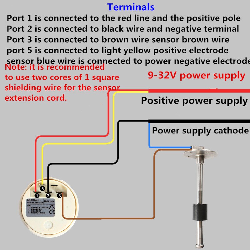 Caravan level sensor for water tank Water Level Sensors 0-190ohm Fuel Level Sensor Fuel Sender Unit Auto Gauge for Car Boat