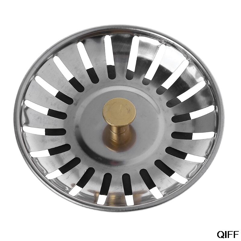 Kitchen Waste Stainless Steel Sink Strainer Plug Drain Filter Stopper Basket Drainer August 5