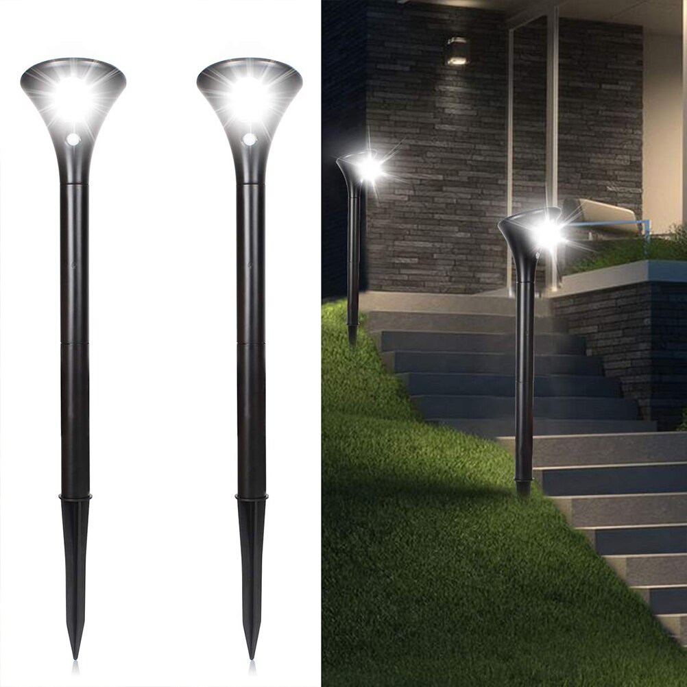 2Pcs Solar Gazon Verlichting Tuin Spot Lamp Met Bewegingssensor Solar Land Scaping Licht Multipurpose Tuin Grond Solar Gazon lamp