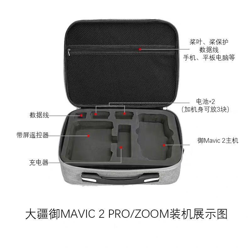 Mavic 2 Controller Smart Custodia per il trasporto Per DJI Drone Remote Controller Con Schermo Accessori Bagagli Della Borsa di Nylon Sling Bag