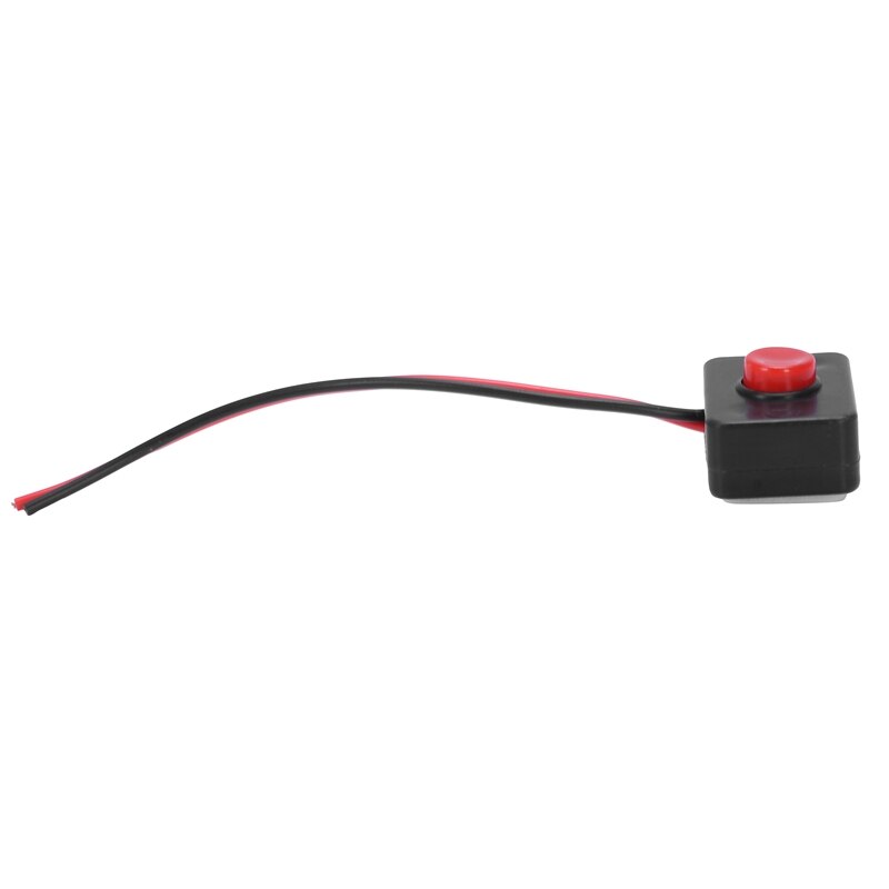 DC 12V2A Adhesive base push button momentarily action wired switch for automobiles