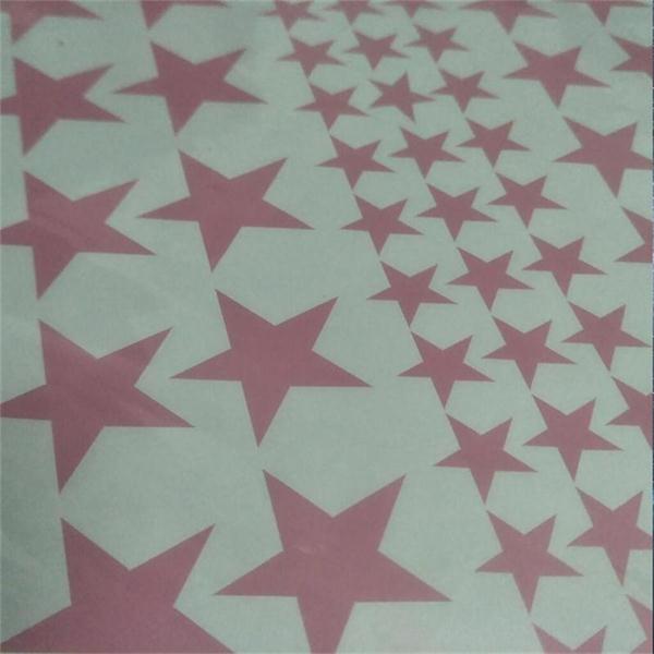 110 stuks/set cartoon sterren muursticker voor kinderkamers woondecoratie kleine ster muurstickers babykamer doe-het-zelf muurschildering poster: Zacht roze