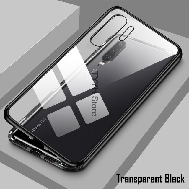 Magnetische Adsorptie Metal Case Voor Motorola Moto G8 Plus Gevallen Enkelzijdig Glas Magneet Telefoon Cover Voor Moto G8Plus G8 plus G8 +: Black