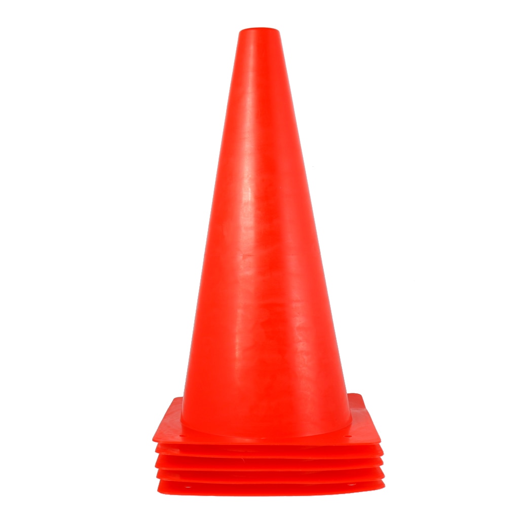 10 Stuks Trainning Kegel Sport Verkeer Voetbal Veld Marker Kegels Agility Parking Barrier Road Obstakel Blauw + Rood