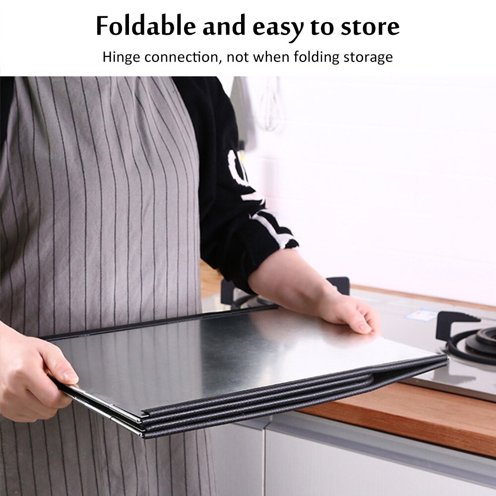 Küche Öl Prallplatte Braten Splash Öl Fume Isolierung Platte Verzinktem Öl-Proof Schallwand Küche Kochen Herd Öl Splash