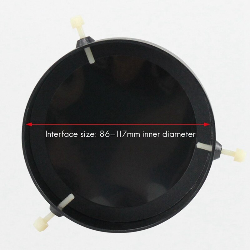 TopAdjustable Solar Film Objective Lens Cover Filter 86-117mm Frame and Sun Solar Film Astronomical Telescope Accesspries