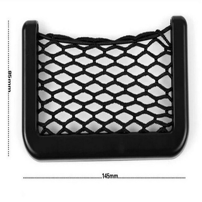 Universal Black Large Car Storage Net Bag Car Mesh Vicedeal