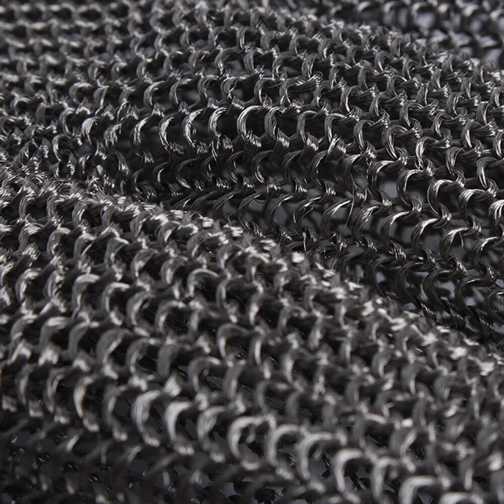 Fiets handschoenen veiligheid snijvast steekwerend roestvrij staal metalen gaas slagershandschoen niveau 5 bescherming