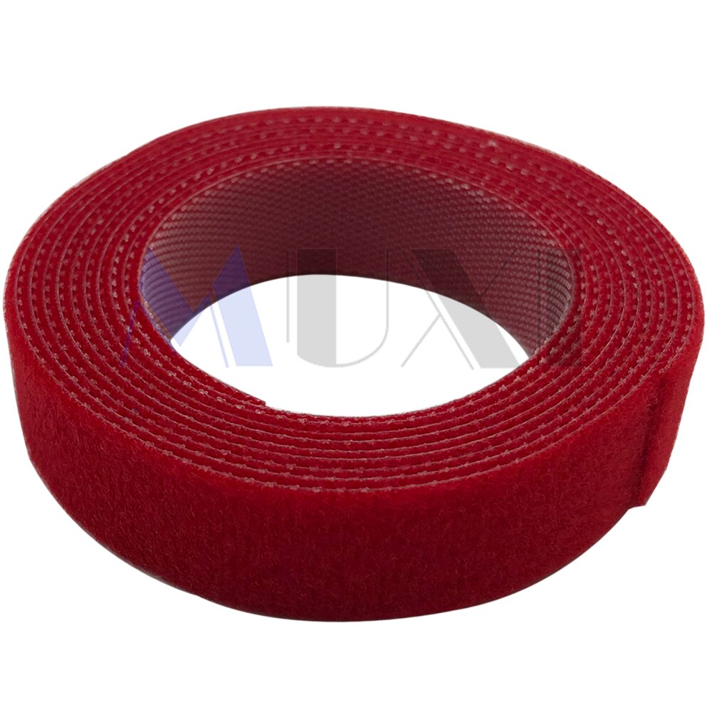 XInGO 1,5 m * 15mm Nylon Kabelbinder Energie Draht Schleife Band Multifunktions Nylon Riemen Verschluss Mehrweg Magische Band: rot
