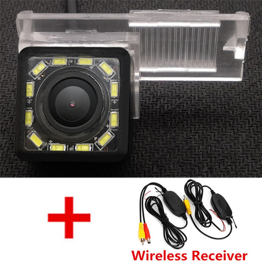 Fisheye Dynamic Trajectory Wireless Car Rear View Camera For Citroen C2 C3 C4 C5 DS3 DS5 DS6 C-Elysee/Peugeot 207 208 301 307 CC: Wireless 12LED / Dynamic Trajectory