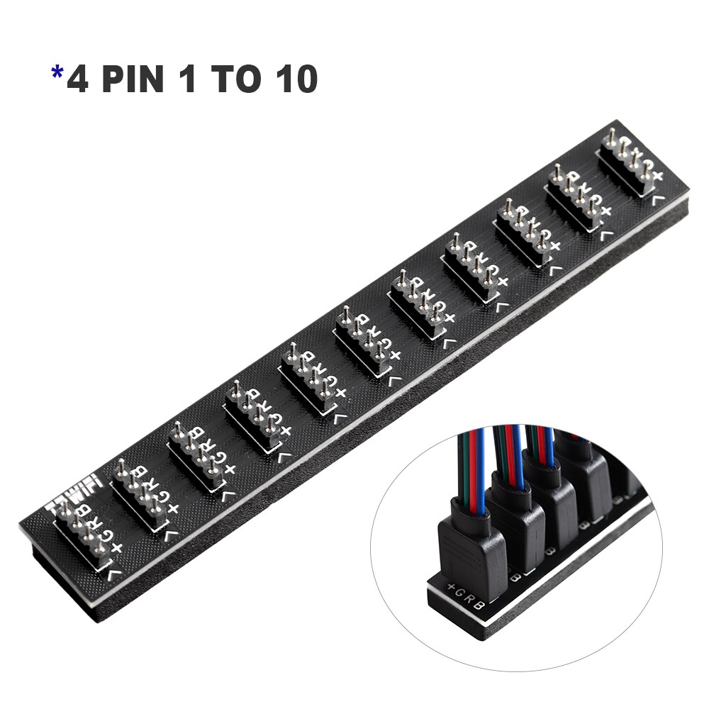4 Pin 5 Pin Wire Connector 1 to 2 1 to 3 1 TO 10 Female to Female Splitter Connector Extension Cable for RGB RGBW/WW LED Strip