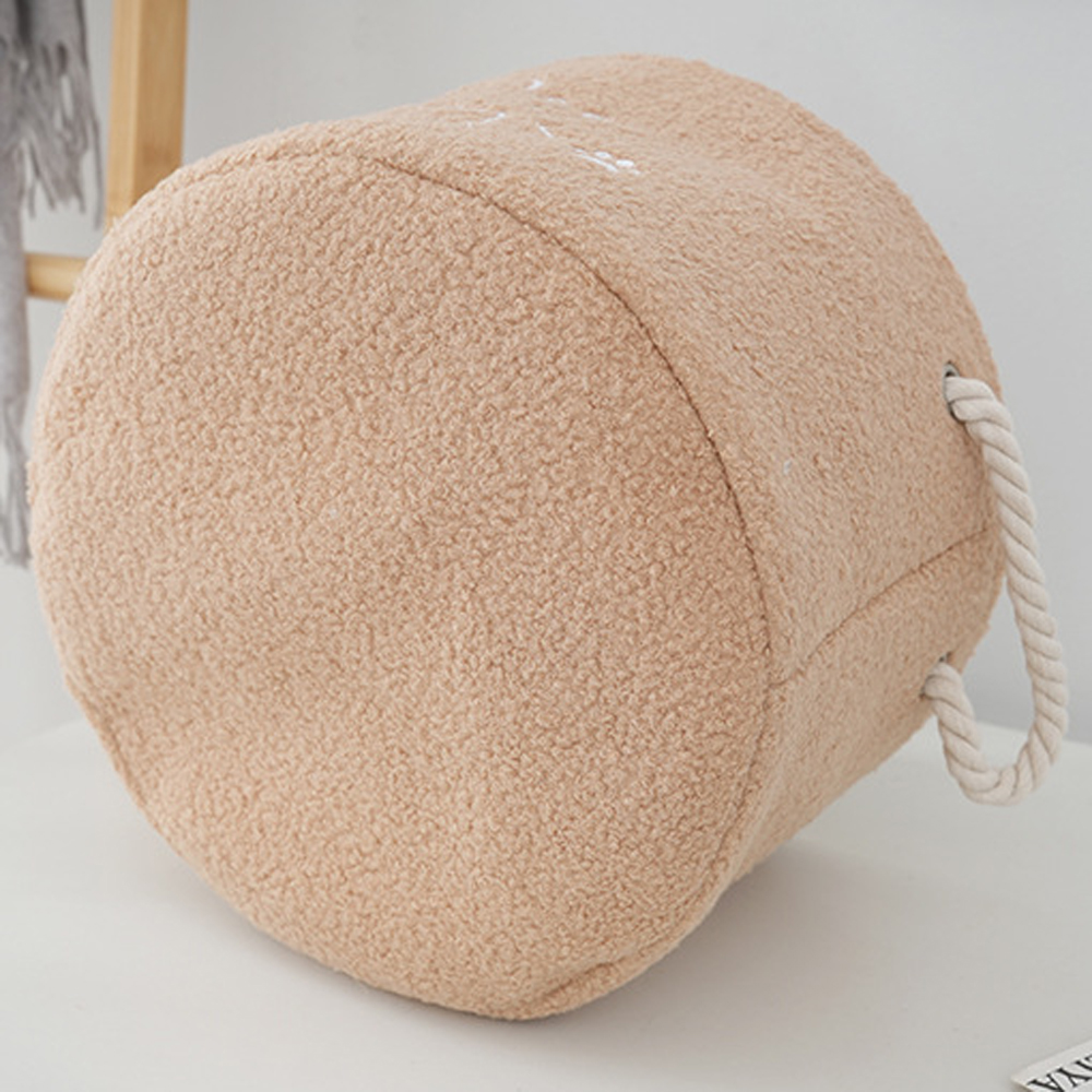 Panier à jouets en peluche pour chien, boîte de rangement pliable avec poignée confortable, adapté au ranger des accessoires de jouets pour animaux de compagnie