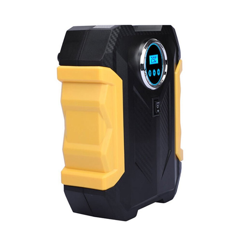 Digital display portable car air pump intelligent wireless pumping electric air pump handheld mini car air pump: Digital display