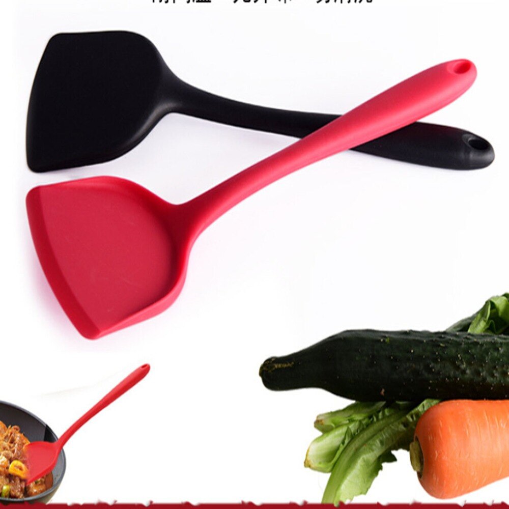 Food Grade Silicone Baking Tools Shovel Kitchen Spatula Cake Buttercream Mixer Scraper Long Handle Spoon Pala