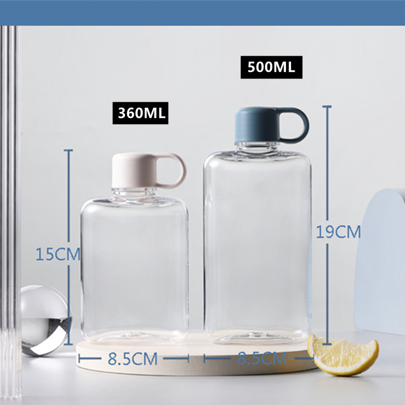 360 ml / 500 ml Tritan-materiaal Waterfles Milieuvriendelijk Duurzaam Schattig Mini Pocket Fles Lekvrije onbreekbare fles