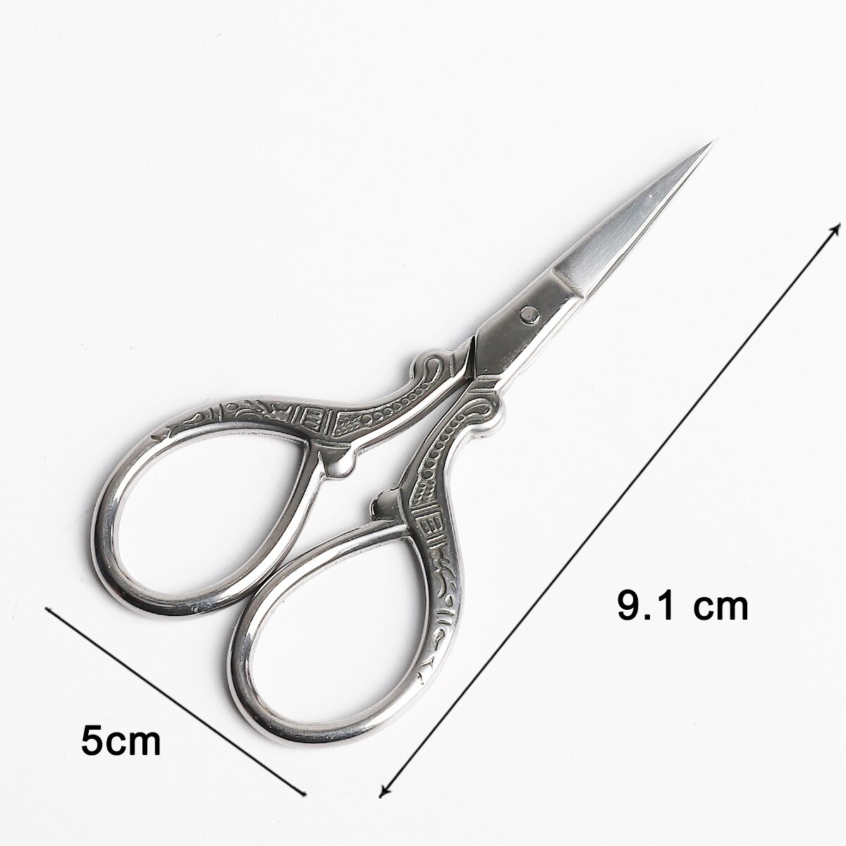 1pcs Exquisite Stainless Steel Antique Scissors European Retro Classic Craft Sewing Handicraft Scissor DIY Stitch Home Tool: Style 3