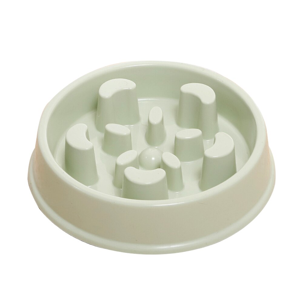 Draagbare voerbak voor honden, voerbak voor puppy's, voerbak voor langzaam eten, voerbak voor katten, hondenbenodigdheden van plastic: 2-1