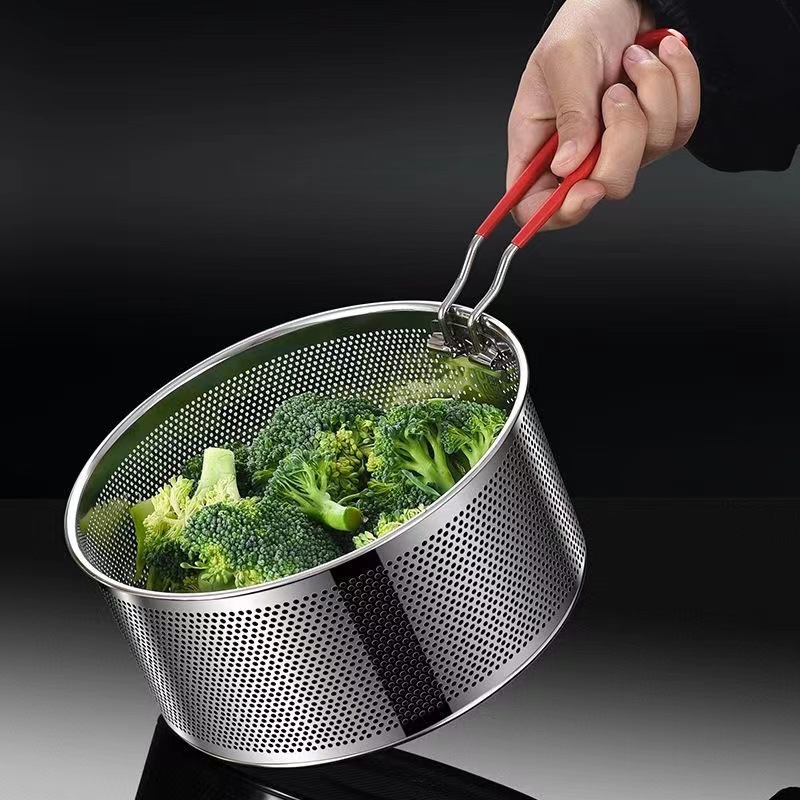 Filtre à cuillère à pâtes panier à frire résidus d'huile passoire légumes chips de pommes de terre françaises anneaux d'oignon ailes de poulet Snack frit