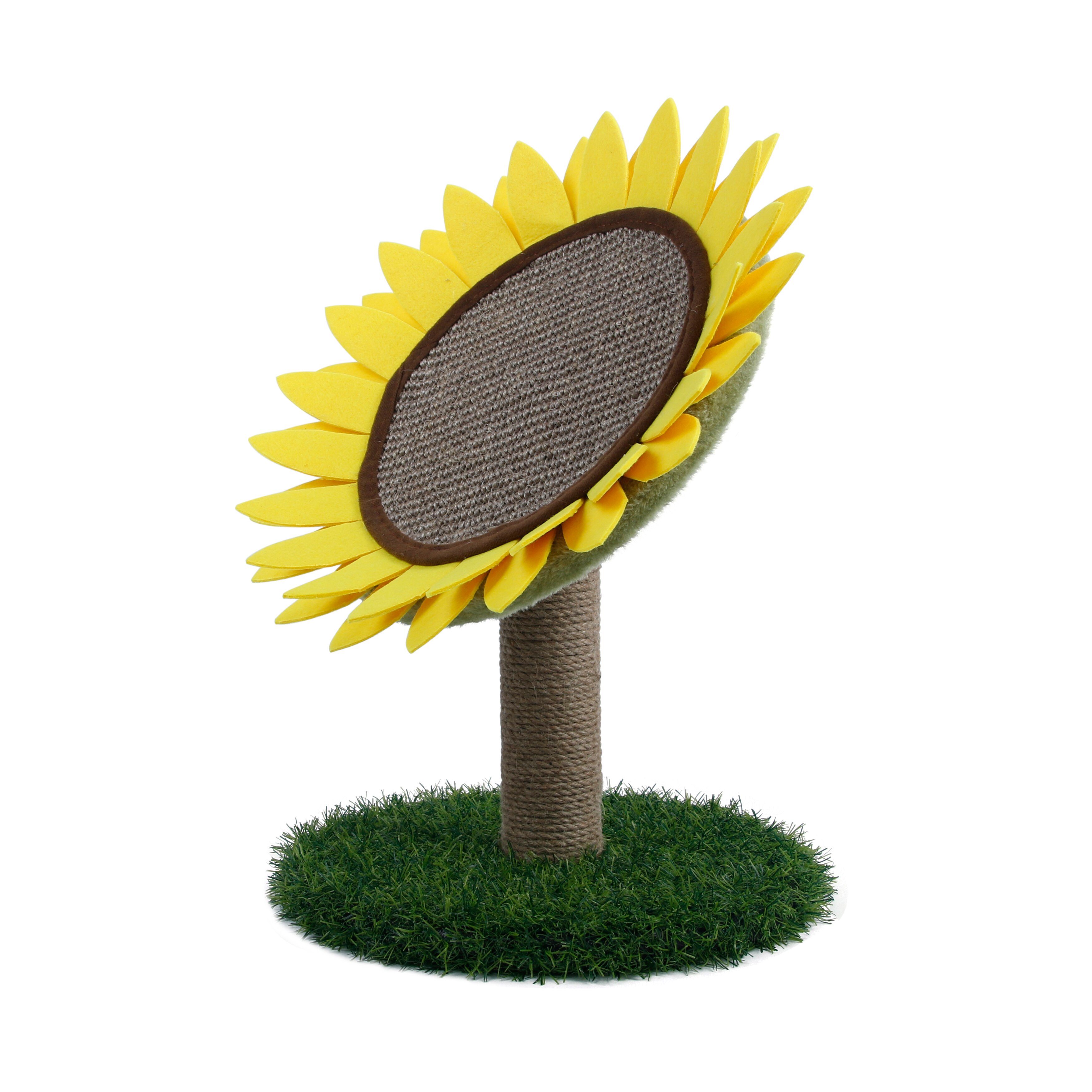 Cat Tree Play Scratcher Post Plate Toy Sunflower Furniture Saviour Cat Sisal Scratching Play Board Jumping Toy Accessory