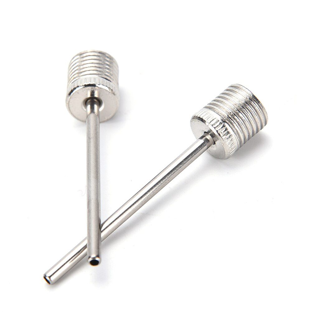 10Pcs Stainless Steel Basketball Pump Needle Outdoor Sports Football Soccer Silver Ball Inflating Air Valve Adaptor Pin Needle