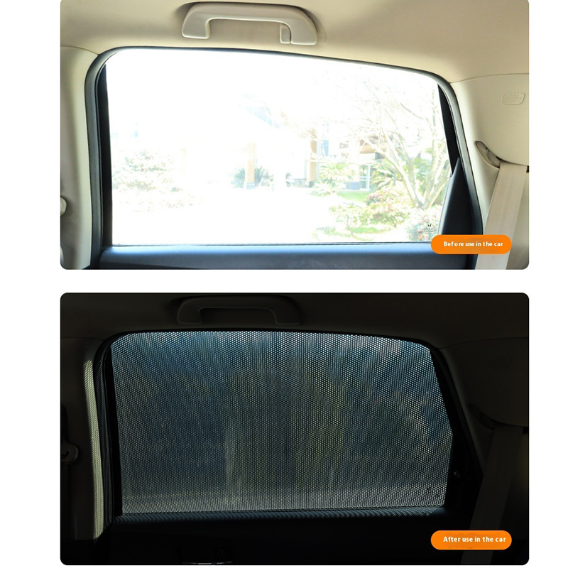 Parasol para ventana lateral de coche, pegatinas de película estática, protección UV, Protector de privacidad, accesorio lavable reutilizable para coche, 2 uds.