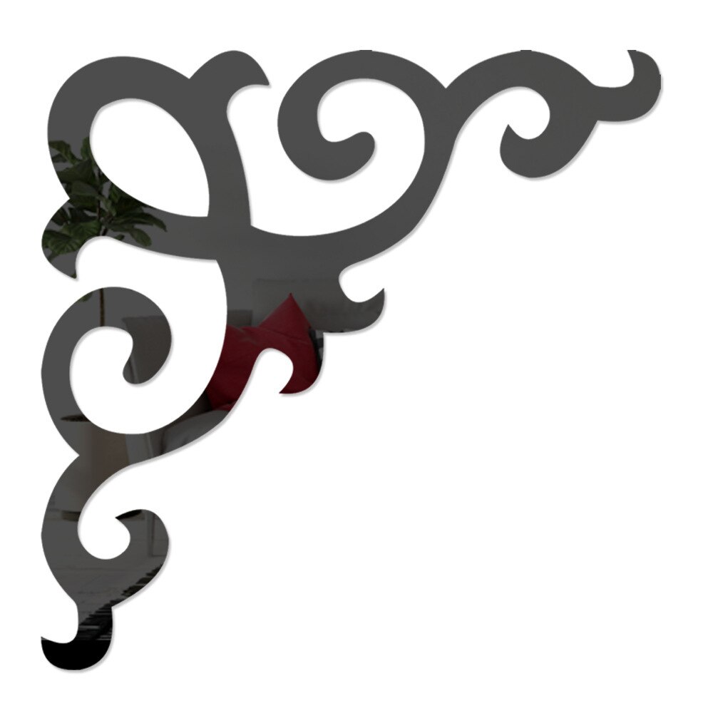 4 sztuk szafa szafa dekoracja ścienna w tle lustro akrylowe naklejki tapety salon akcesoria robić dekoracji domu