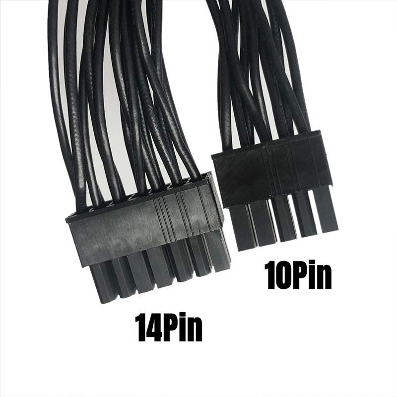 14 + 10Pin naar 24Pin ATX Belangrijkste Moederbord Voedingskabel Mouw Netto 60 CM voor CORSAIR HX1200i, HX1000i, HX850i, HX750i Modulaire Powers