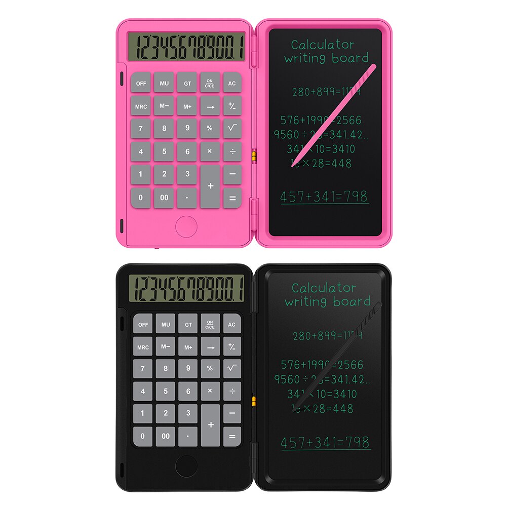 Basic Calculator Rechargeable Standard Function Desktop Calculator with 6.5 inch LCD Writing Tablet Electronic Drawing Pad
