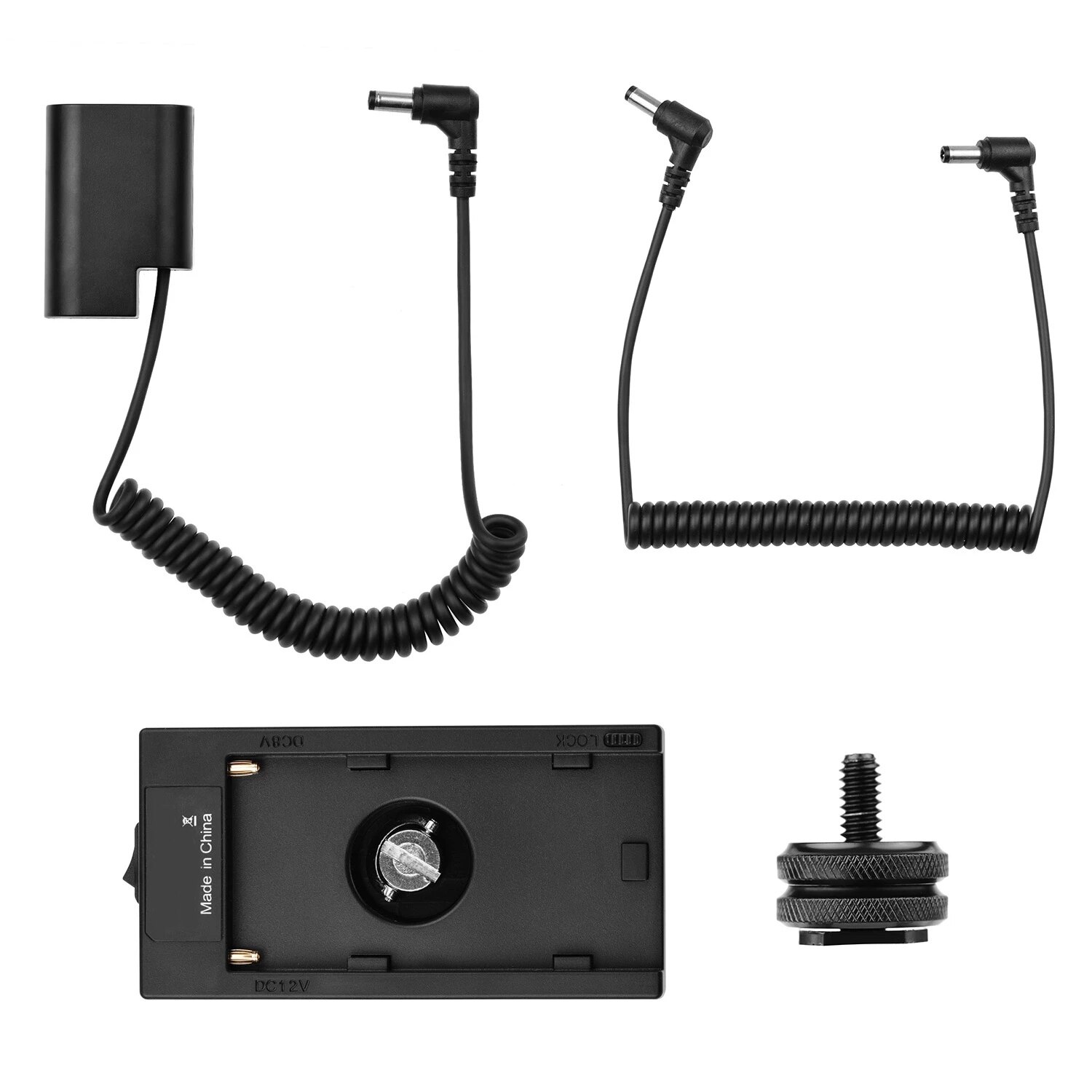 Adaptador de placa de batería de NP-F970, acoplador de batería Dummy DMW-DCC8 para cámaras Panasonic G6/G7/G80/G81/G85