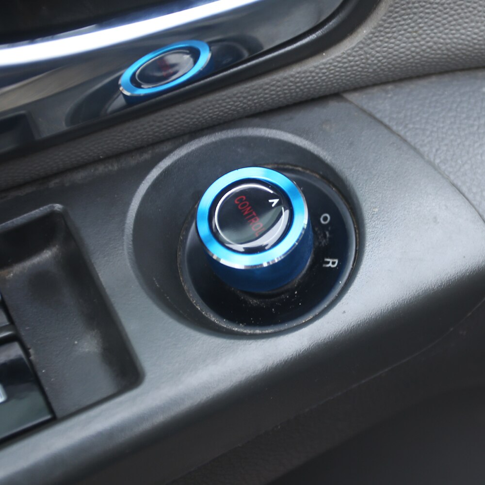 Bil bakspeil juster knott trim ring dekorasjonsdeksel for opel astra j gtc opc insigni karl mokka zafira meriva tilbehør: Blå