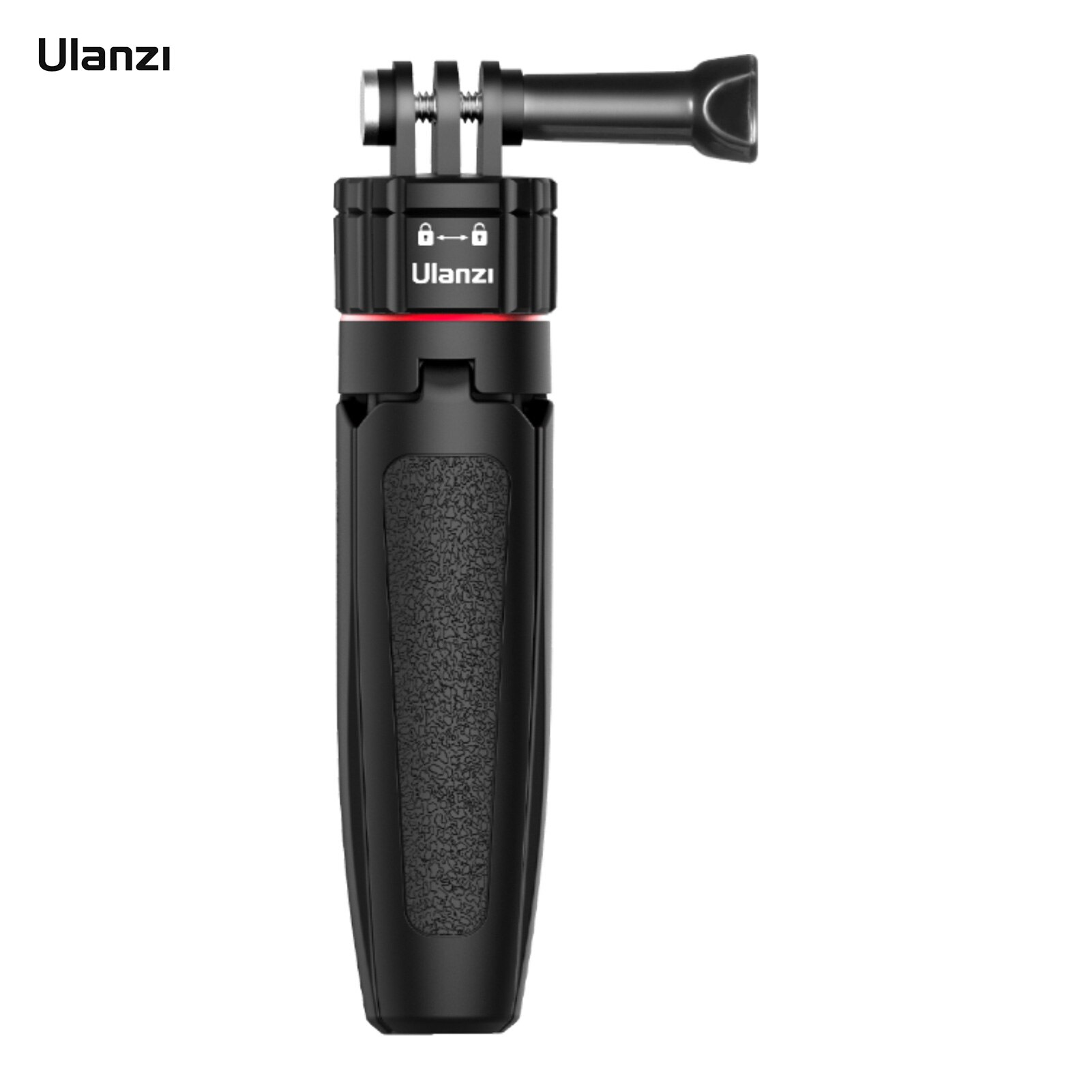 ULANZI MT-31 Mini Tripod 3 Sections Extendable Selfie Stick Handle with Magnetic Absorption Base Screw for Action Cameras Vlog