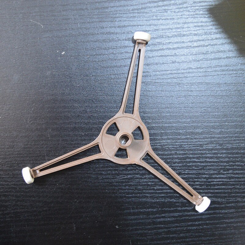 1pc Microwave Oven Triangle Shaped Tray for Microwave Parts 24.5cm Flat Glass Plate