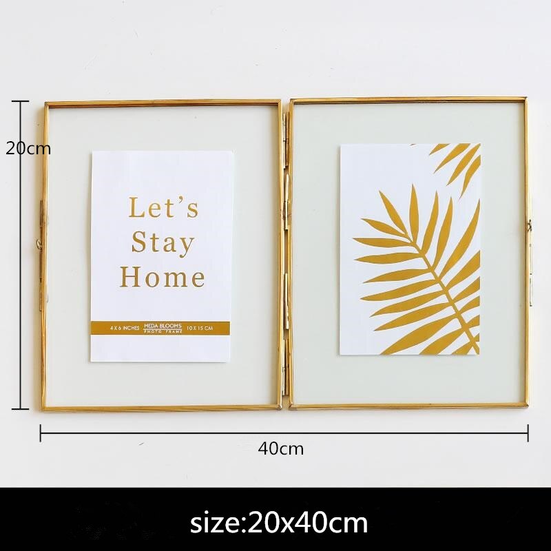 Guldram heminredning fotoram koppar tavelramar klubbdekor 5 tum 6 tum 7 tum: 200 x 400mm