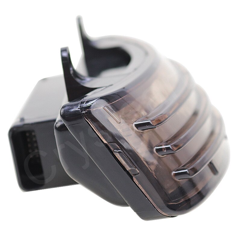 For Harley Touring Street Glide Road Glide Smoked Red Tri-Bar LED Rear Tail Brake Fender Tip Light