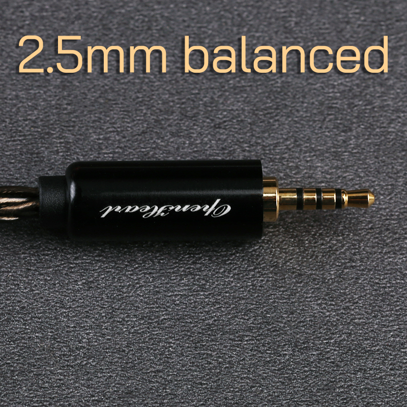 OPENHEART 8 Core Hoofdtelefoonkabel Verzilverd Koper XLR 4.4mm 2.5mm 6.35mm Kabel Voor Sennheiser HD599 HD569 HD 560 S HD559: 3XS / Kaki