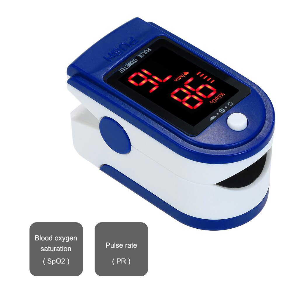 Digital Fingertip Pulse Oximeter Finger OLED Display Blood Oxygen Sensor Saturation SpO2 Heart Rate Monitor Meter Random color: MD1692