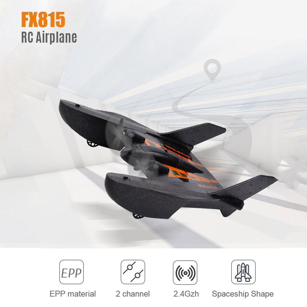 FX815 RC Plane Remote Control Airplane Ready to Fly 2.4Ghz 2 Channels EPP Foam Aircraft Model for Kids Adult
