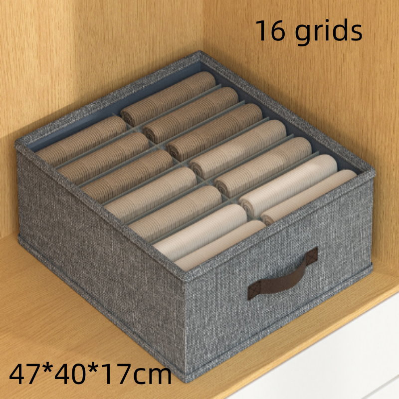 Kast Lade Organizer Box Garderobe Kleding Organizer Grote Capaciteit Broek Trui T-shirt Opbergdoos Met PP Board: YELLOW
