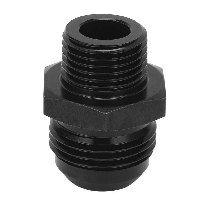 Fuel Line Fitting 12 AN to 1/2NPT 6061-T6 Aluminum Black Anodized Adapter for Most Fluids