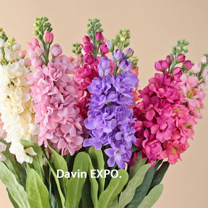 Fleur de jacinthe artificielle de 90cm, grande branche de fleurs artificielles pour automne, décoration de mariage pour la maison, couronne de fausses fleurs