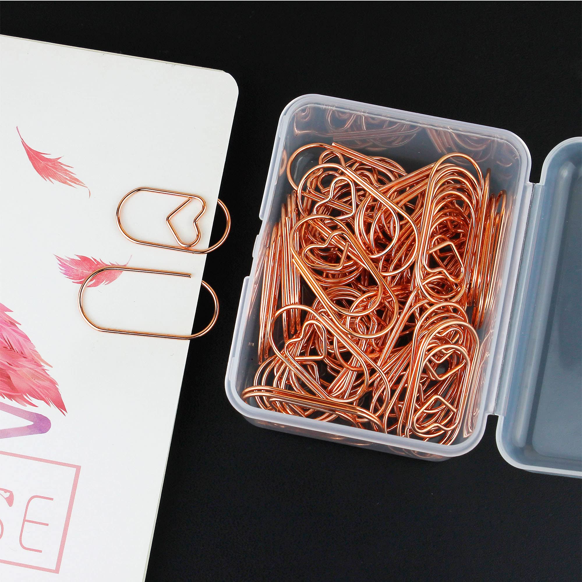 TUTU big Heart Paper Clips Large Cute Paperclips Funny Stainless Steel Fancy Paper Clips Shapes Office Supplies 50Pcs H0599