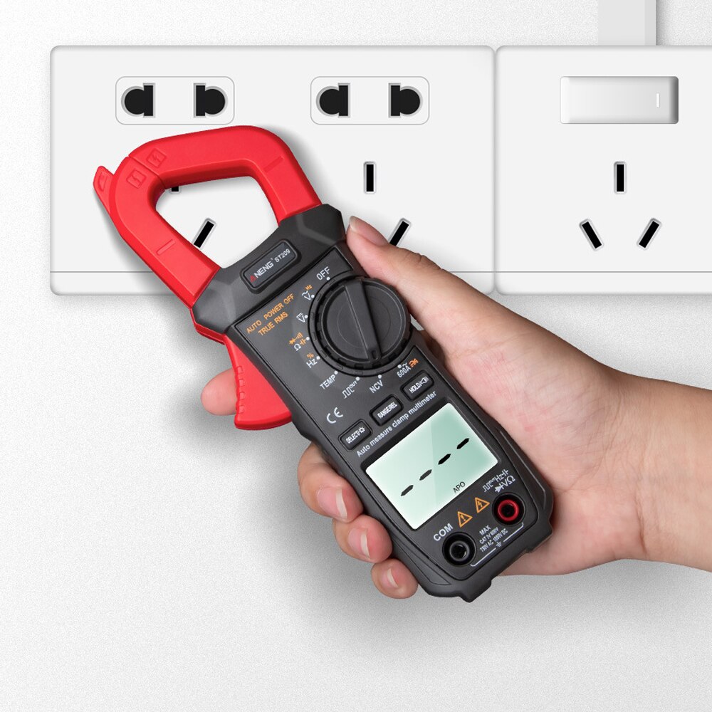 ANENG ST209 Digitale Multimeter Handheld Stroomtang AC/DC 6000 Telt Auto Range DC/AC Stroomtang Auto range Tester Voltmeter