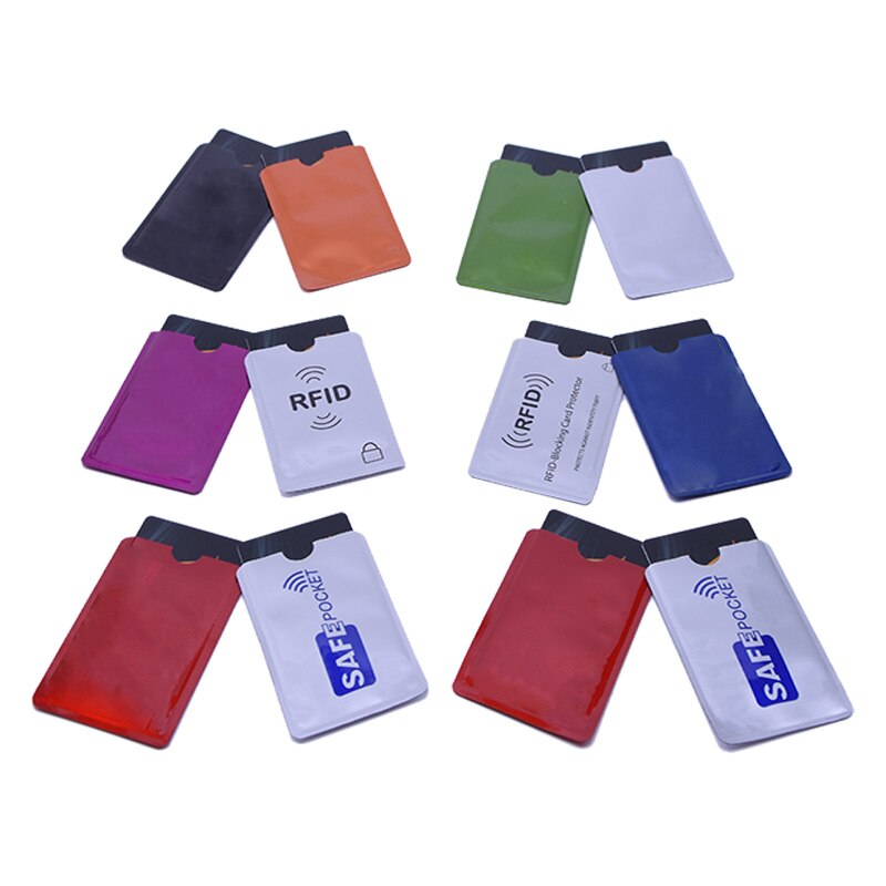 50Pcs/Set RFID 13.56mhz IC RFID Card Protection Shielded Sleeve Card Blocking NFC Security Card Prevent Unauthorized Scanning