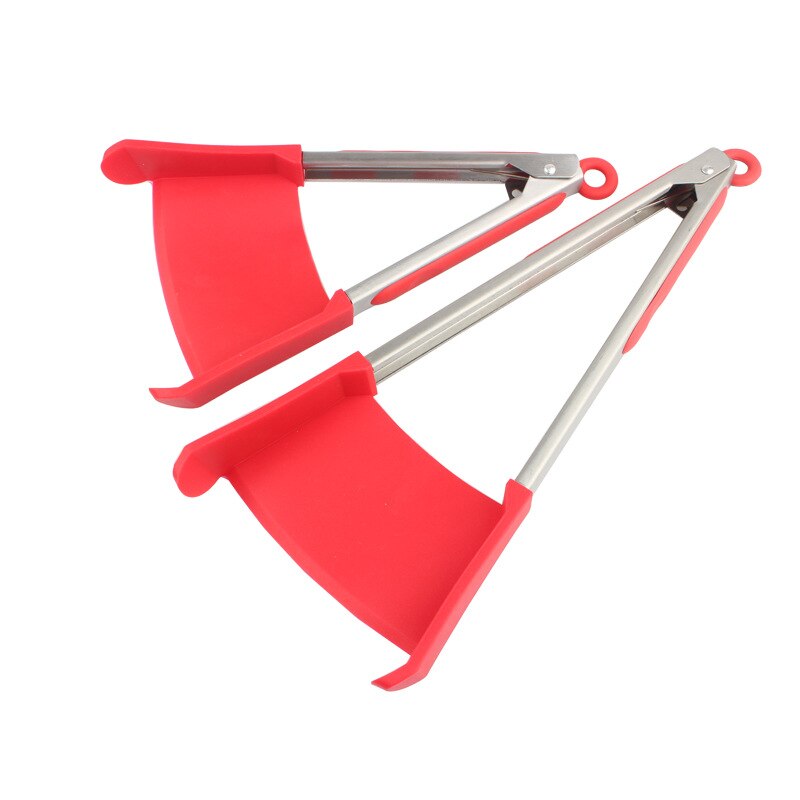 Silicone food tongs kitchen multifunctional one-piece food tongs bread tongs